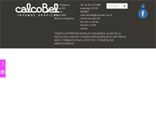 Tablet Screenshot of calcobel.com.ar